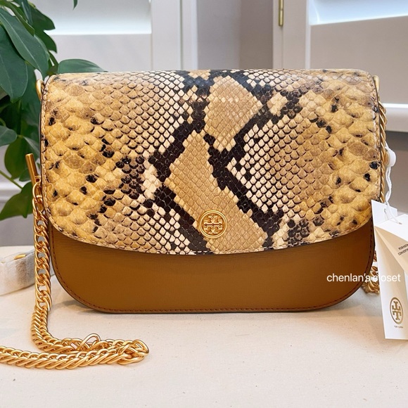 Tory Burch Handbags - 🎀NeW! Tory Burch Robinson Exotic Convertible Shoulder Bag